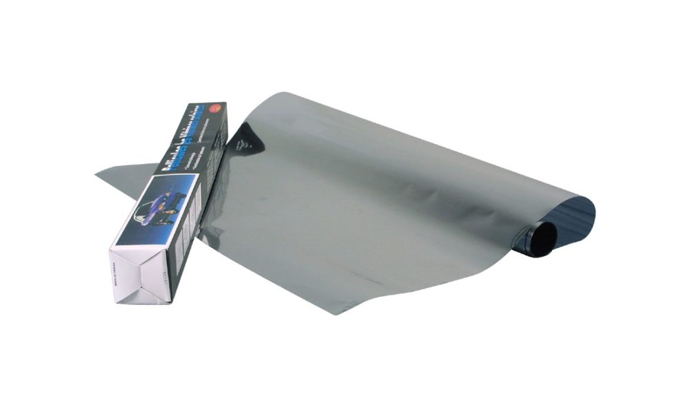 Solfilm, silver med spegeleffekt