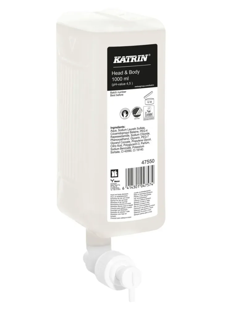 DUSCHTVÅL HEAD+BODY 1000 ML