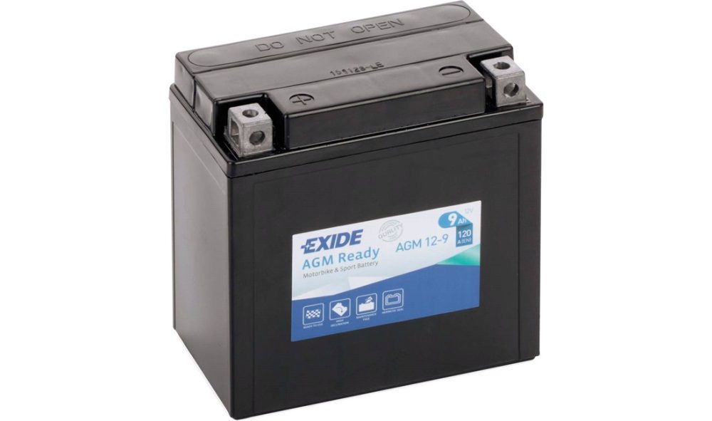 Exide batteri 12V-9Ah, CM125 86<